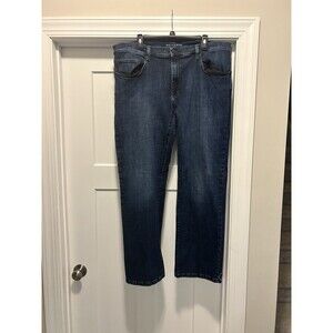 Mott & Bow Jeans Men Size 40x32 (38x30) Straight Leg Stretch Blue Denim Modern